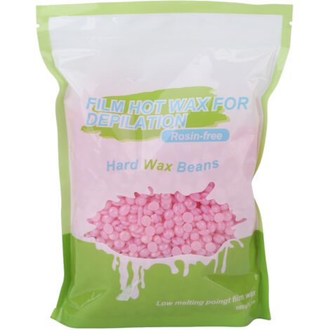 Perles de cire dure 17.6oz pour épilation visage jambes dos rose sakura (1/5)