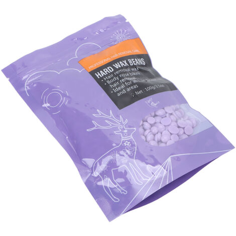 Perles de cire épilation visage bikini jambes aisselles brillance nacrée 100g violet taro