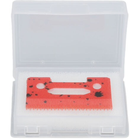 Lame de coupe céramique 49 pièces pour tondeuse cheveux, dents précises, remplacement tondeuse barbe, rouge (1/5)