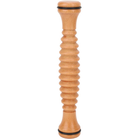 Rouleau de massage en bois pour pieds - Outil de relaxation anti-stress pour la réflexologie plantaire (1/5)