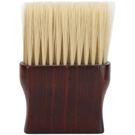 Pinceau à poussière professionnel pour barber avec manche en bois pour coupe de cheveux (1/5)