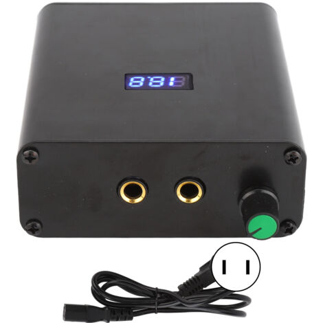 Alimentation Tatouage Mini Cuivre avec Affichage LED Numérique, Machine à Tatouer 100-240V Prise US (1/5)