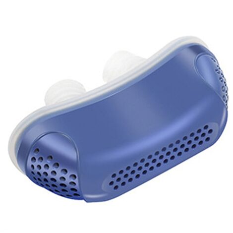 Dispositif Anti Ronflement Électrique, Écarteurs Nasaux en Silicone pour Hommes et Femmes, Aide à la Respiration Nocturne Bleu (1/5)
