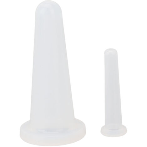 Kit de Ventouses en Silicone 2 Pièces, Masage par Vide pour Visage, Soins à Domicile