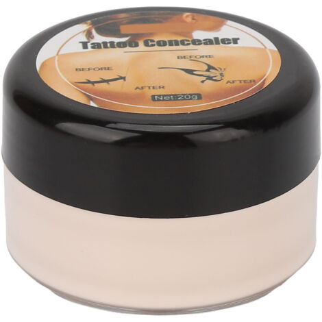 Correcteur de tatouage imperméable portable, maquillage longue tenue pour cacher cicatrices, taches brunes et taches de naissance, 0.7 oz teint clair pour hommes et femmes
