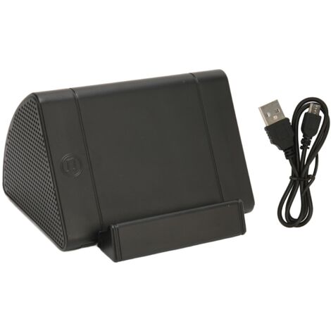 Haut-parleur portable sans fil pour téléphone, idéal pour personnes âgées, connexion Bluetooth, support inclus. (1/5)