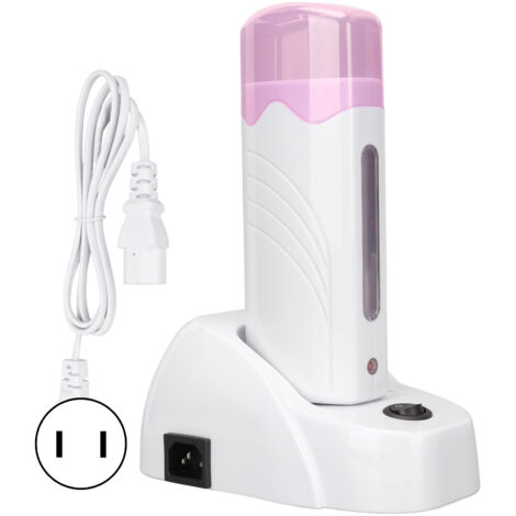 Chauffe-cire portable pour épilation avec base chauffante et prise US 110V (1/5)