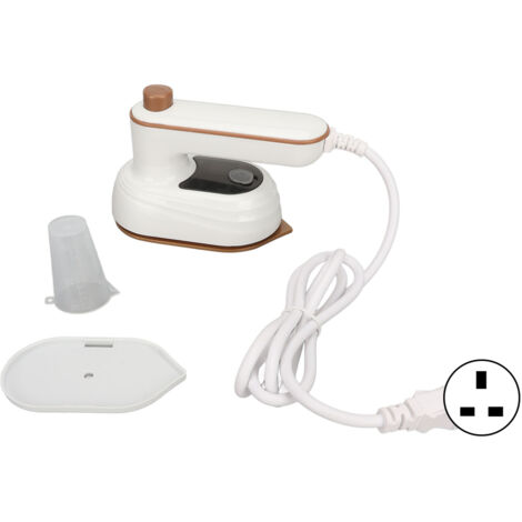 Fer à repasser portable mini avec poignée pliante, thermostat et vapeur, 110‑220V, prise UK (1/5)