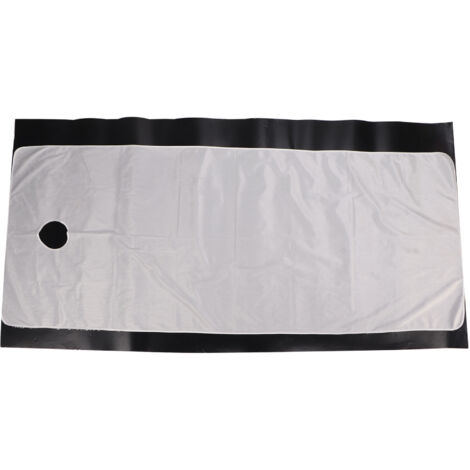 Drap de table de massage épais et chaud pour salon de beauté et spa professionnel, blanc avec trou (1/5)
