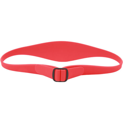Guide de coupe de poils en silicone réglable pour contours du cou, adapté aux enfants et adultes - Rouge (1/5)