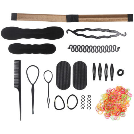 Outil à Tresser les Cheveux 20 Pièces Léger Portable, Accessoire Coiffure DIY pour Femmes et Filles (1/5)