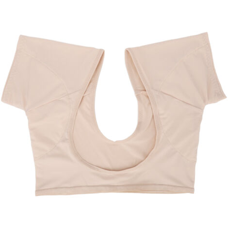 Veste anti-transpiration aisselles couleur peau, séchage rapide, manches courtes avec coussinets absorbants. (1/5)