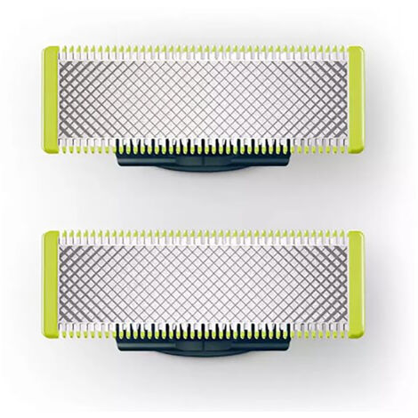 2 pièces lames de tondeuse métalliques, coupe précise pour remplacement tondeuse cheveux, compatible QP210/50220252325202527 (1/5)