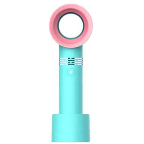 Ventilateur sans lame portable rechargeable USB 2000mAh - Sécuritaire pour séchage de cils, usage salon, couleur verte (1/5)