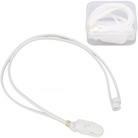 Clip de sécurité pour corde avec amplificateur sonore, en silicone blanc, portable et anti-chute. (1/5)