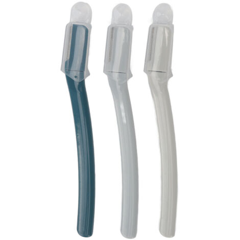 3 Pièces Couteau à Sourcils et Tondeuse Vis Acier Inoxydable, Coupe-Sourcils Courbé pour Hommes et Femmes (1/5)