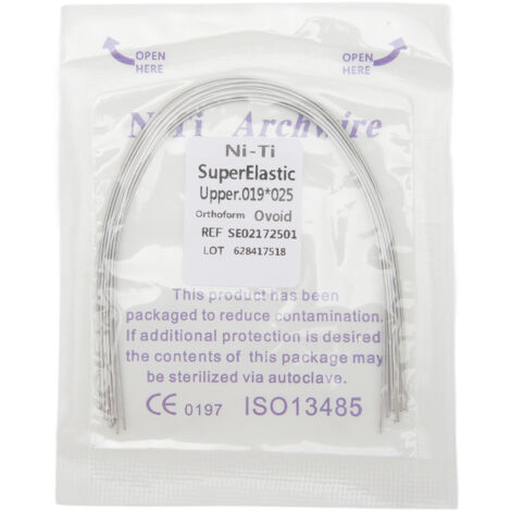 50 pièces Fil Orthodontique Rectangulaire 0.019x0.025 Pouces Supérieur, Accessoire de Remplacement pour Appareil Dentaire (1/5)