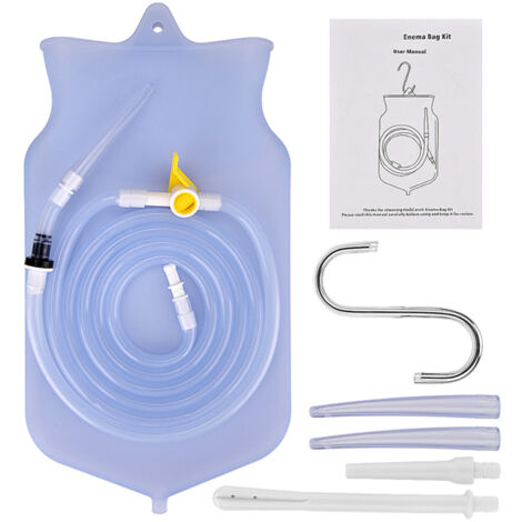 Kit de Lavement Intestinal en Silicone Non Toxique pour Nettoyage du Côlon à Domicile (1/5)