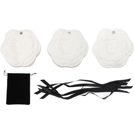 3 tablettes de cire parfumée en forme de fleur - Assortiment de 3 senteurs pour armoire et voiture - Parfum longue durée (1/5)