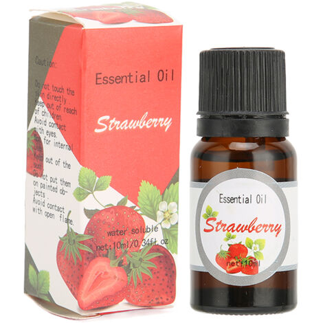 Diffuseur d'huiles essentielles naturel multifonction - Huile aromathérapie 10ml Fraise pour parfum maison - Idée cadeau (1/5)