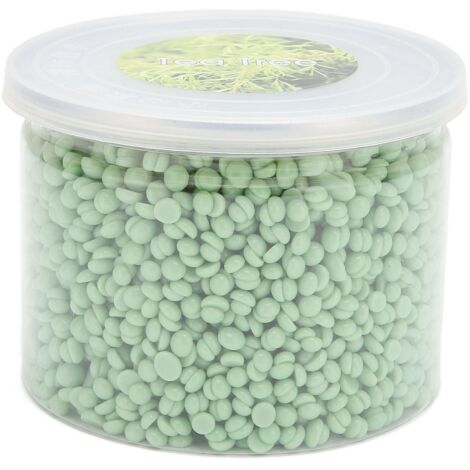 Perles de cire dépilatoire 10.6 Oz, point de fusion bas, adhésion intense pour épilation à l'huile d'arbre à thé