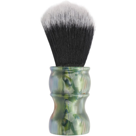 Brosse à barbe en résine pour homme - Outil de rasage professionnel pour mousse à raser douce (1/5)