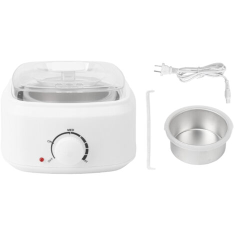 Mini Chauffe-Cire Électrique Transparent 110‑240V pour Épilation avec Couvercle Américain (1/5)