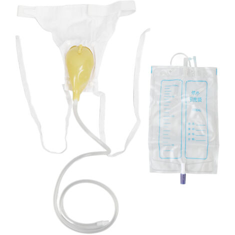 Collecteur d'Urine 1000ML Portable à Ceinture Élastique pour Femmes, Anti-Fuites et Confortable