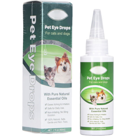 Gouttes Oculaires pour Chien - Nettoyant Doux Anti-Taches et Hydratant - Soulagement de l'Inconfort Oculaire pour Animaux (1/5)