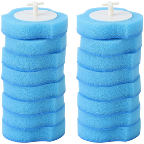 16 pièces Brosses WC Remplacement Têtes Jetables Solubles Nettoyant Recharge Brosse Toilette Salle de Bain (1/5)