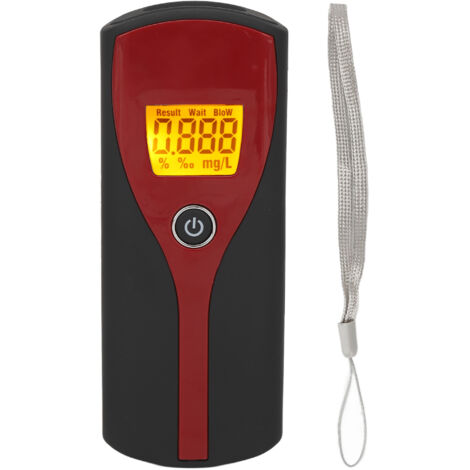 Testeur d'Alcool Éthylomètre Professionnel Portable Écran LCD pour Fêtes Mariage Maison (1/5)