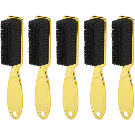 5 pièces Brosse de Nettoyage pour Tondeuse Barbe, Outil Coiffure Homme avec Revêtement Doré (1/5)