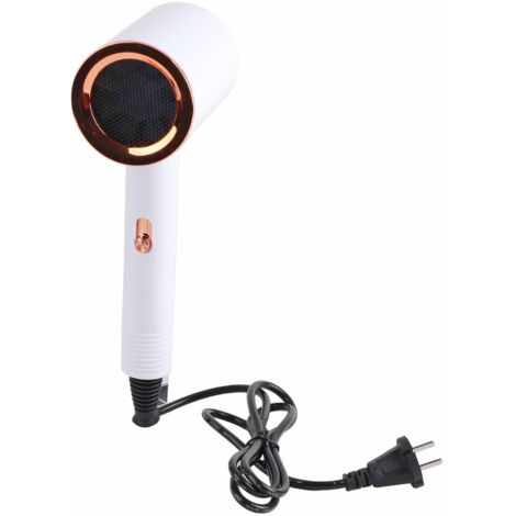 Sèche-cheveux 800W Rapide, Contrôle Intelligent Température Chaude/Froide pour Salon Chambre Hôtel (Blanc)