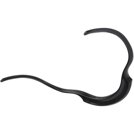 Guide de Barbe Symétrique - Poils du Visage, Moustache et Favoris - Gabarit de Forme et Outil de Soin Noir (1/5)