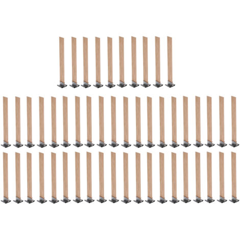 50 mèches pour bougies en bois 3.9 x 0.5 pouces, kit fabrication bougies maison, DIY professionnel (1/5)