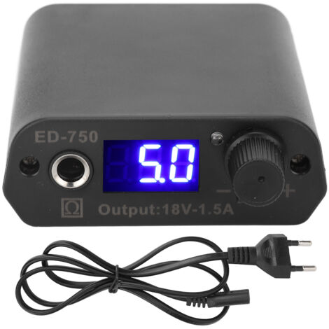 Alimentation Machine Tatouage LCD avec Écran, Anti-Fatigue et Veille Auto, 100‑240V Prise UE (1/5)