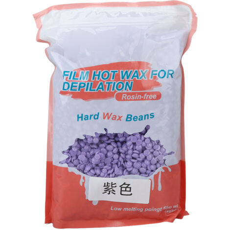 Perles de cire épilatoire pour femmes et hommes, cire dure douce pour visage, maillot, jambes et aisselles, 35,3 oz, violet (1/5)