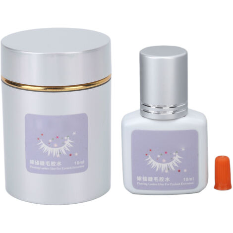 Colle à extensions de cils professionnelle, séchage ultra rapide 2-3 secondes, sans odeur, forte tenue, 10ml pour artistes (1/5)