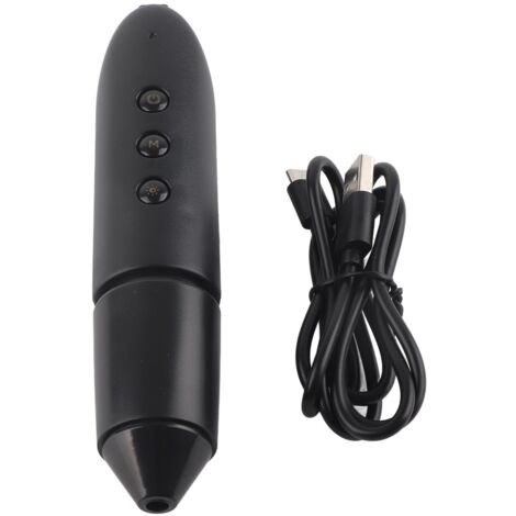 Détecteur de Peau et Cheveux 100X avec Caméra 0.3MP WiFi - Analyseur de Santé du Cuir Chevelu Noir Mat