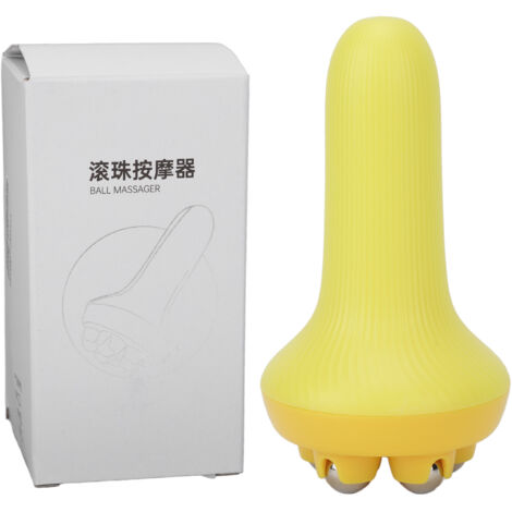 Rouleau à billes de massage sportif pour muscles et articulations - Détente et relaxation - Version jaune (1/5)