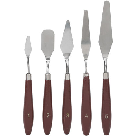 5 Spatules à Cire Multifonction pour Glaçage, Décoration et Pâtisserie - Lot de 5 (1/5)
