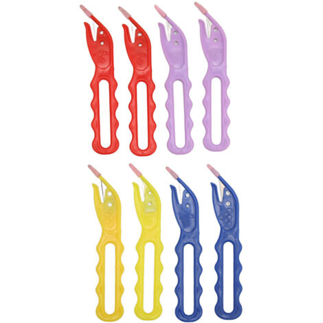 8 pièces Coupe-Bandes Élastiques Portable, Outil d'Enlèvement Sans Douleur pour Cheveux, Accessoire Coiffure (1/5)