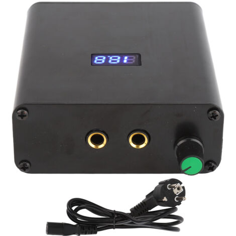 Alimentation Tatouage Mini Cuivre avec Affichage LED, Machine à Tatouer 100-240V Prise EU (1/5)