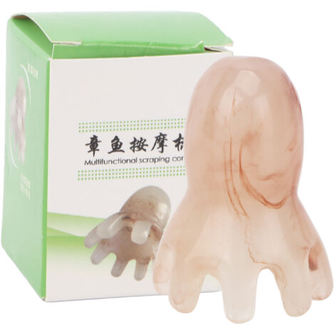 Peigne Massant Résine en Forme de Poulpe pour Soins du Cuir Chevelu et Massage des Points d'Acupression (1/5)