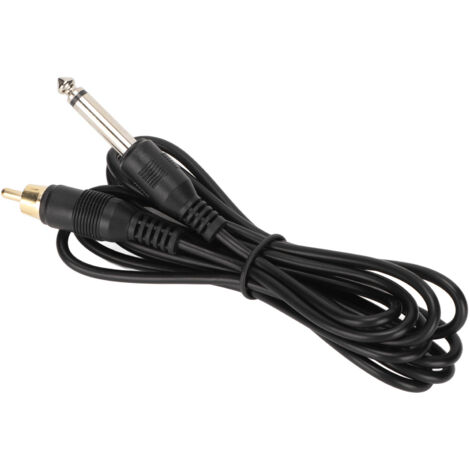 Câble de connexion RCA 2m pour machine à tatouage, cordon d'alimentation durable en PVC