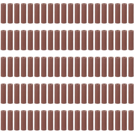 100 pièces Granules de Polissage Dentaire en Silicone, Roues de Meulage pour Polir les Dents, Accessoire de Remplacement pour Fraises Dentaires Marron (1/5)