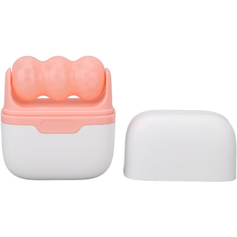 Rouleau de Glace Facial Anti-Fatigue, Réduction des Pores et Massage des Yeux, Double Tête Rose (1/5)