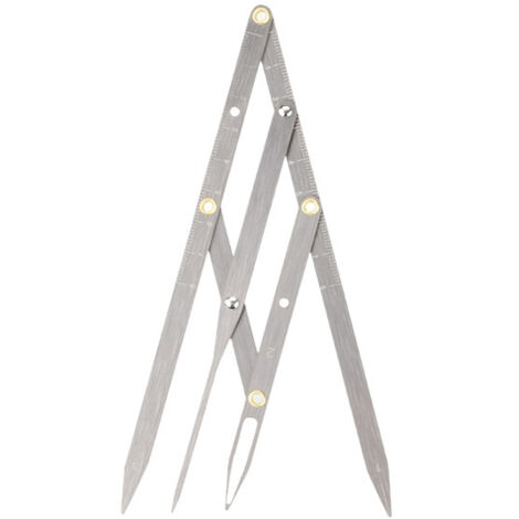 Compas de Sourcils en Acier Inoxydable - Outil de Mesure Précis et Pliable pour un Design de Sourcils Parfait (1/5)