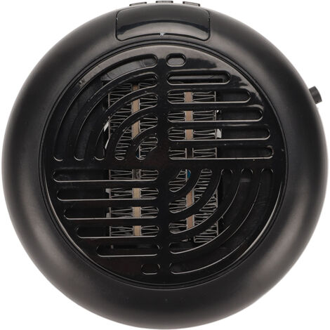 Mini radiateur électrique mural portable - Chauffage d'appoint prise EU 110-240V noir (1/5)