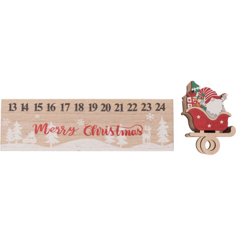 Calendrier de l'Avent en Bois pour Manucure - Décoration de Table de Noël Élégante pour Séance Photo (1/5)